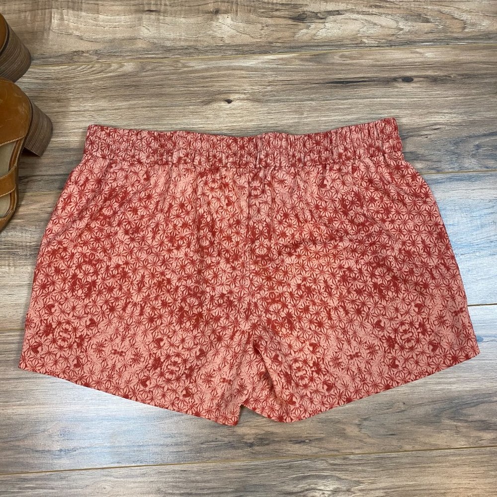 PrAna Pattern Pull on Shorts Women's XL Color Coral - Picture 6 of 6